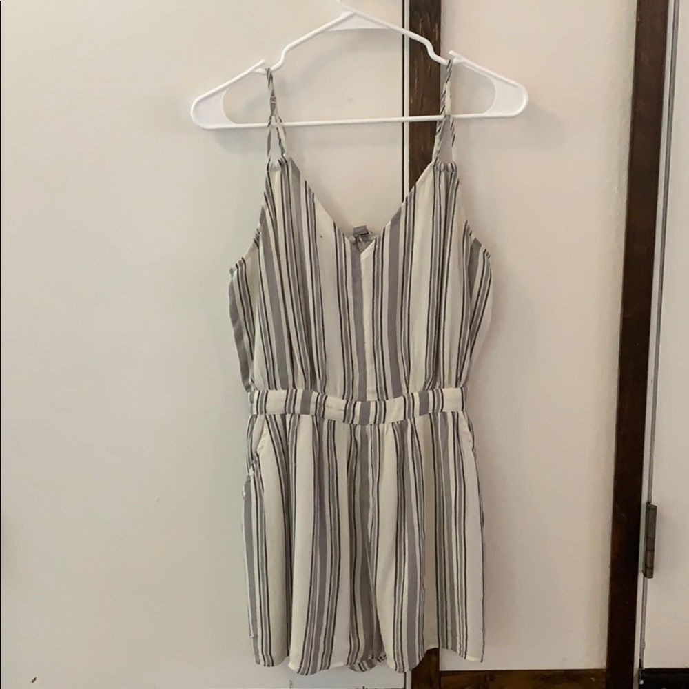 American Eagle striped romper